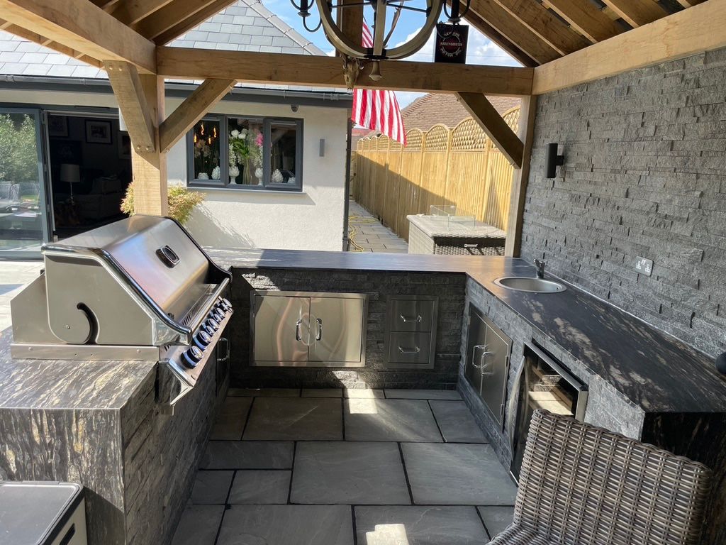 Surrey Developments Out Door Kitchen installation 7